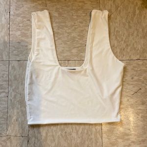 White crop top